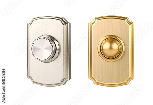 Doorbell Designs Silver and Gold Button