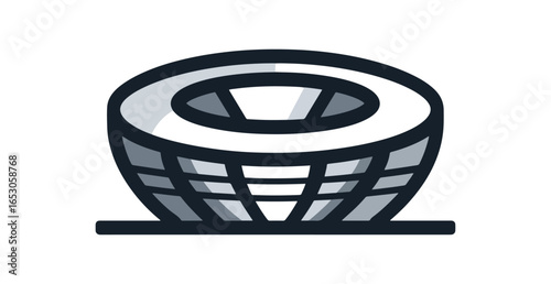Stadium graphic design illustration