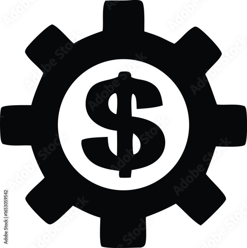 dollar symbol on a white background