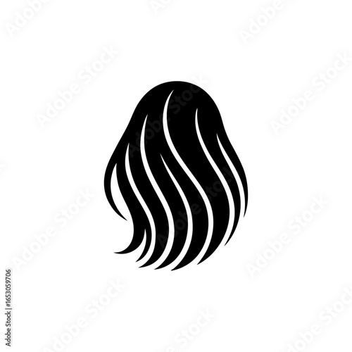 Abstract hair logo