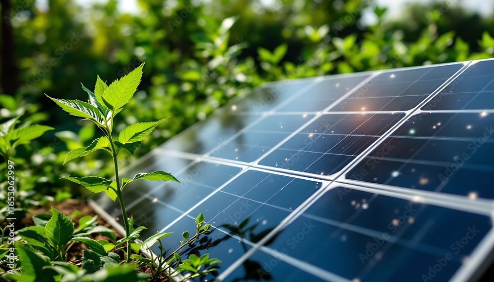 Fototapeta premium solar panels on the roof of a house