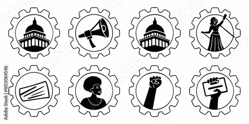 Protest and activism icons