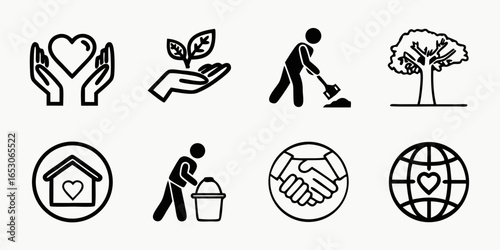 Charity and community icons