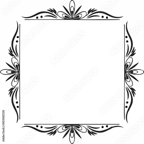 Elegant Black Vintage Frame V...