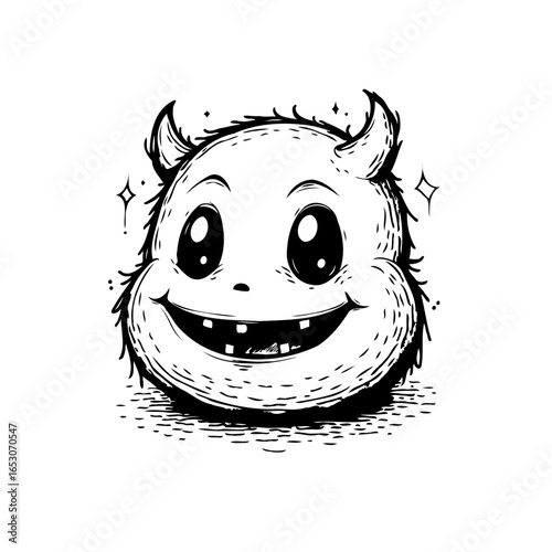 Adorable monster illustration captivating design showcasing playful innocence inviting smiles imagination and charm perfect addition to any creative project