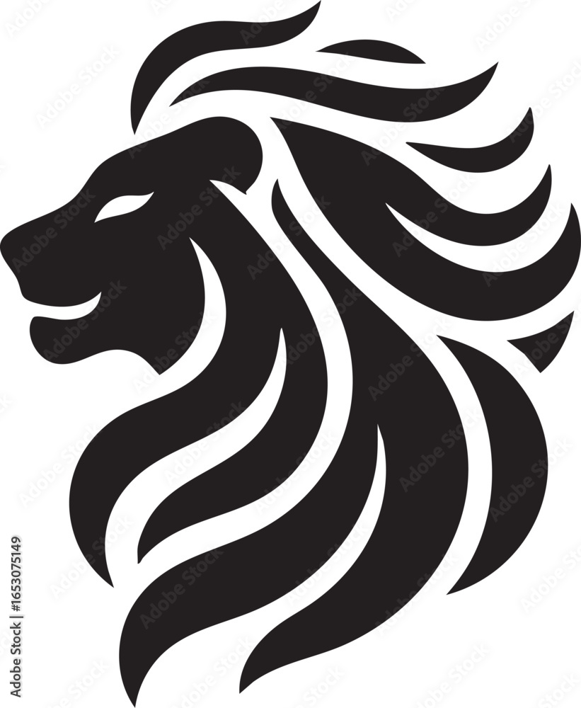 Fototapeta premium lion head tattoo