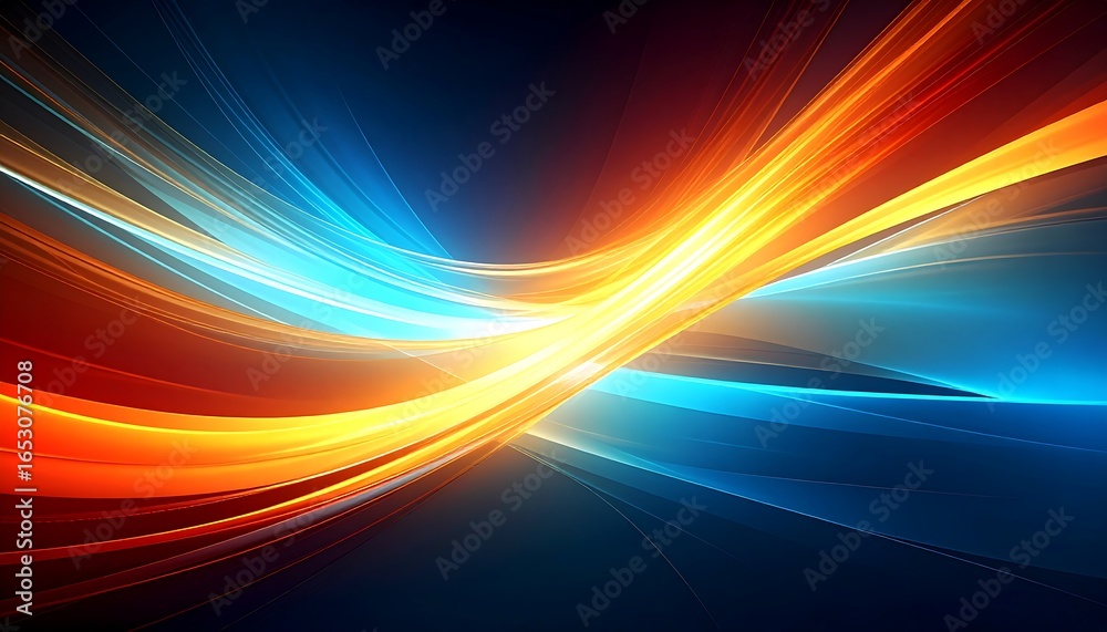 Obraz premium Abstract design with dynamic flowing colors