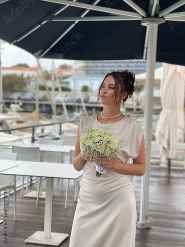 bride with a bouquet