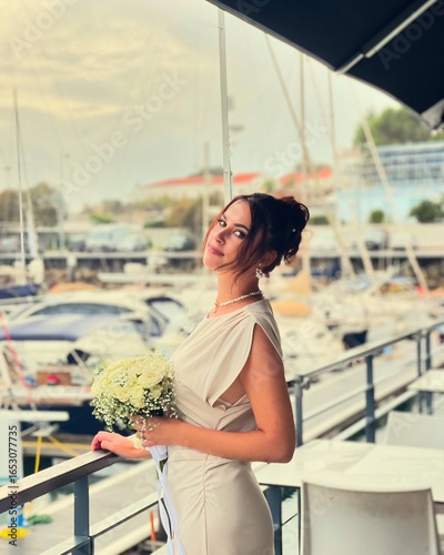 bride with a bouquet
