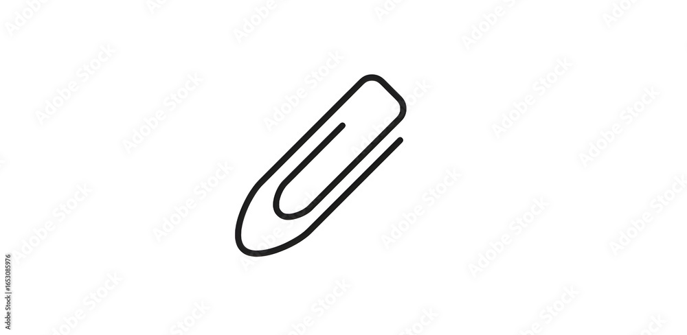 paper clip isolated on white background paper clip isolated on white background