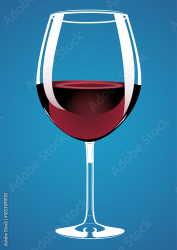 A glass of red wine