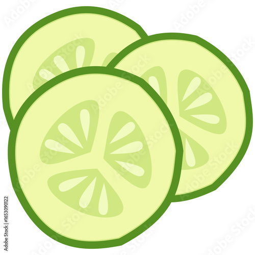 Cucumber wedges