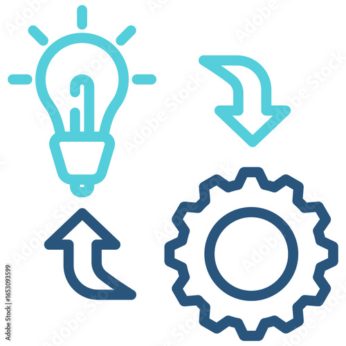Implementation Outline Color Icon