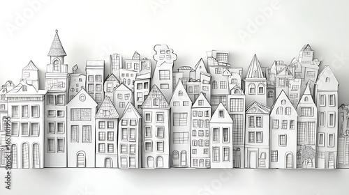 Whimsical Paper Town An Intricate Architectural Landscape of Handmade Buildings