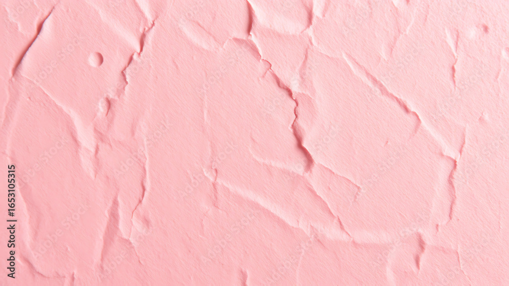 Fototapeta premium Pink crumpled paper texture background, a versatile and delicate backdrop for adding a touch of vintage charm to your designs and creative projects