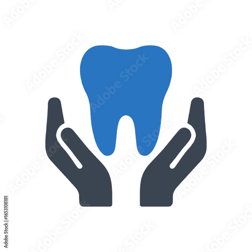 Hands Caring for Tooth icon