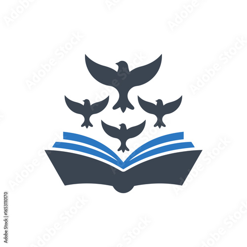 Freeing Knowledge Icon Book Birds