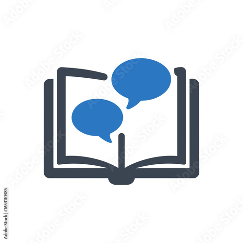 Communication Icon Dialogue Book