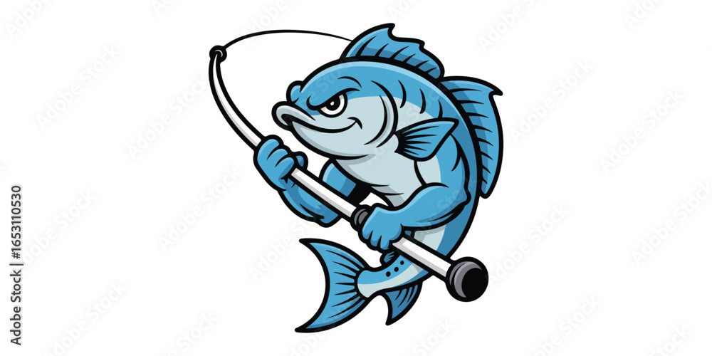 Obraz premium Sturgeon fish vector illustration
