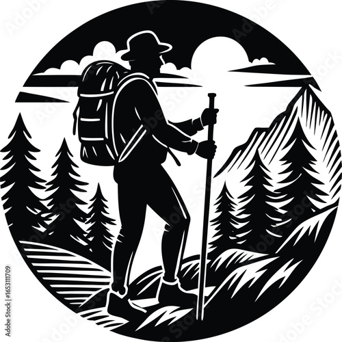 silhouette of a man with a sword