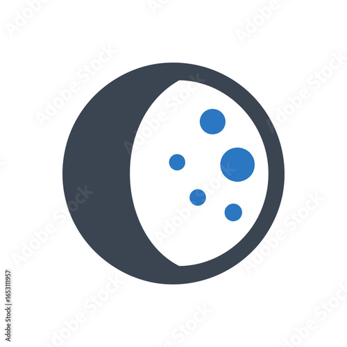 Waning moon icon