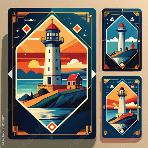 lighthouse in the sea