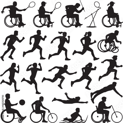 Tennis Player Silhouette Vector – Sports Design Collection

Tennis Racket and Ball Vector Bundle – Athlete Action Silhouettes

Tennis Silhouette Vector Set – Sport Icon and Logo Design