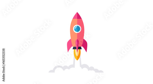 space rocket vector illustration