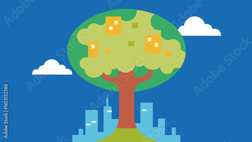 Giant Tree City Urban Architecture Integrated Nature Living Structure