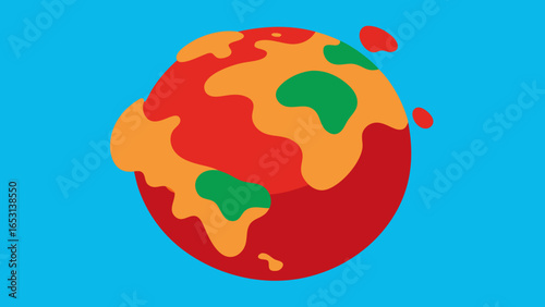 A unique world made of living clay constantly and slowly shifting