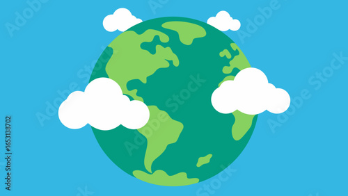 A beautiful world where the ground is made of soft clouds