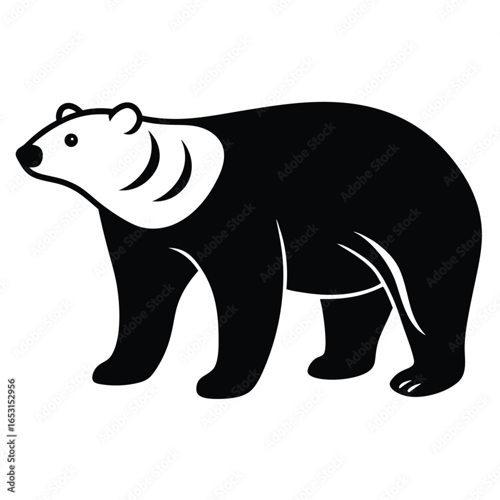Fototapeta premium POLR BEAR VECTOR ANIMAL