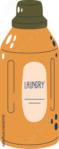 Liquid laundry detergent vector illustration