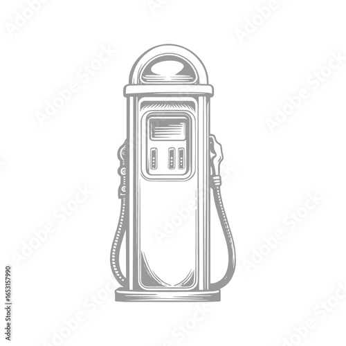 Vintage Fuel Pump Illustration