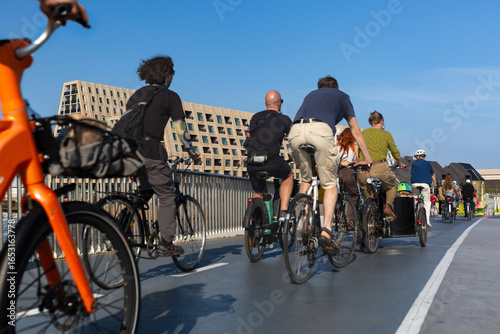 bicycles in the city, Coppenhagen, Dennmark