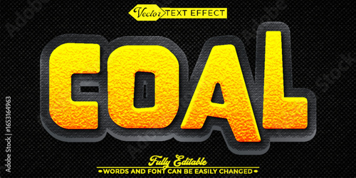  Coal Energy Vector Fully Editable Smart Object Text Effect
