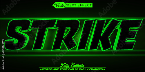  Strike Hit Impact Vector Fully Editable Smart Object Text Effect