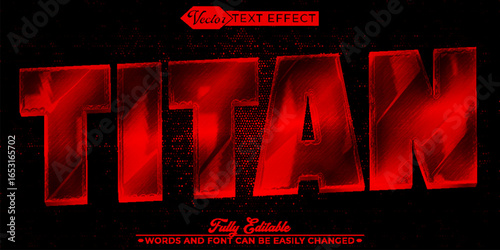  Titan Giant Legend Vector Fully Editable Smart Object Text Effect