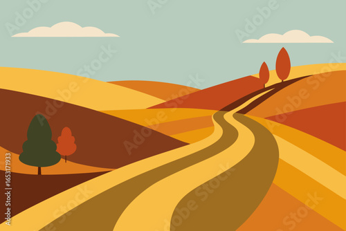 road in desert