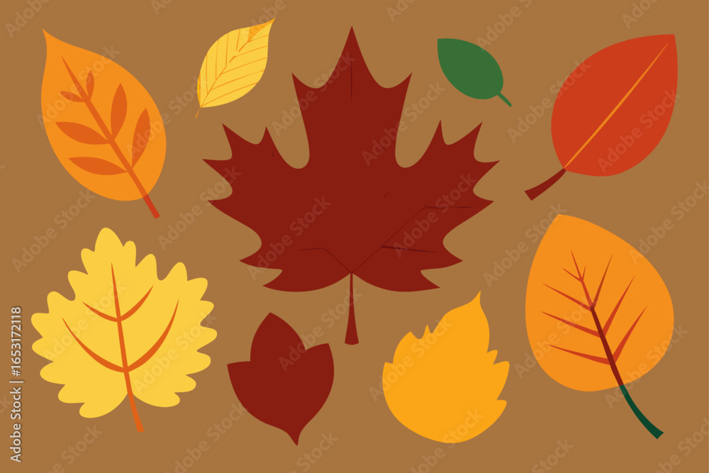 Fototapeta premium autumn leaves background