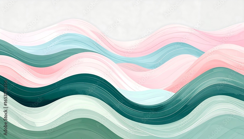 Fototapeta premium Abstract wavy background (2)