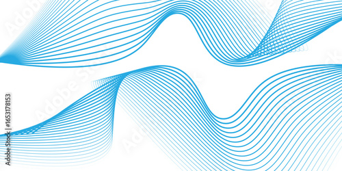 Abstract watercolours wave element for design modern