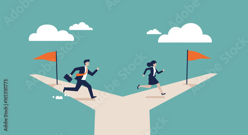Career Choices and Direction Illustration