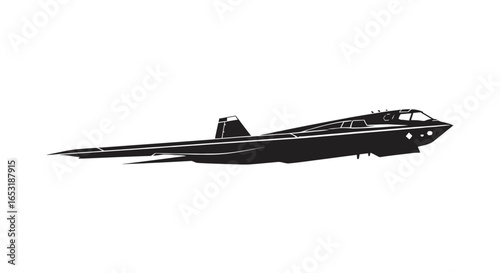 stealth bomber illustration an advanced military aircraft soaring in the skies symbolizing cutting-edge technology air superiority and modern warfare applications for defense and aerospace industries.