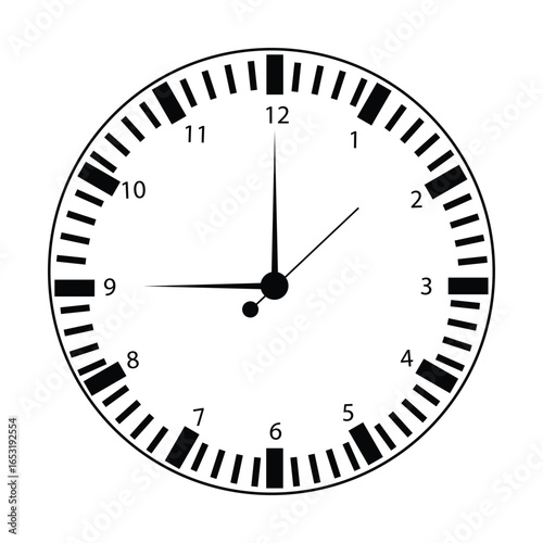 Precise Time: A meticulously designed clock face presents a crisp, clear representation of time's steady progression, where every moment is captured