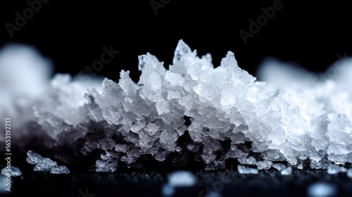 Crystalline Structures: Microscopic View of Salt Crystals