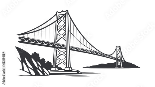 golden gate bridge san francisco sky water river icon