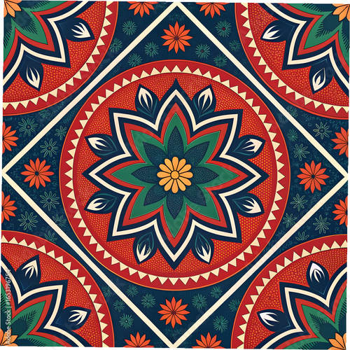 pakistani ajrak digitally transformed into geomet