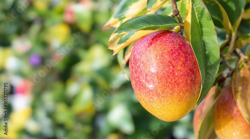 Variegated Plum Tree: Ripe Fruit Close-Up