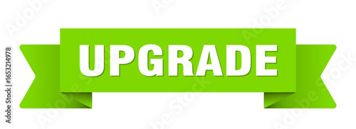 upgrade ribbon isolated on transparent background. upgrade ribbon